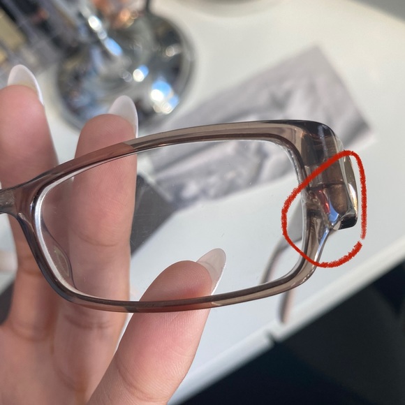 Pinkish Brown Prescription Gucci Glasses + Case - Picture 6 of 10